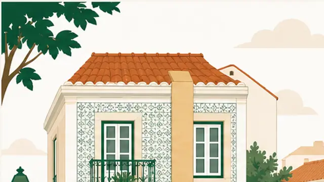 Casa portuguesa envolvida por um laço de herança